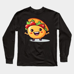 kawaii Taco  T-Shirt cute potatofood funny Long Sleeve T-Shirt